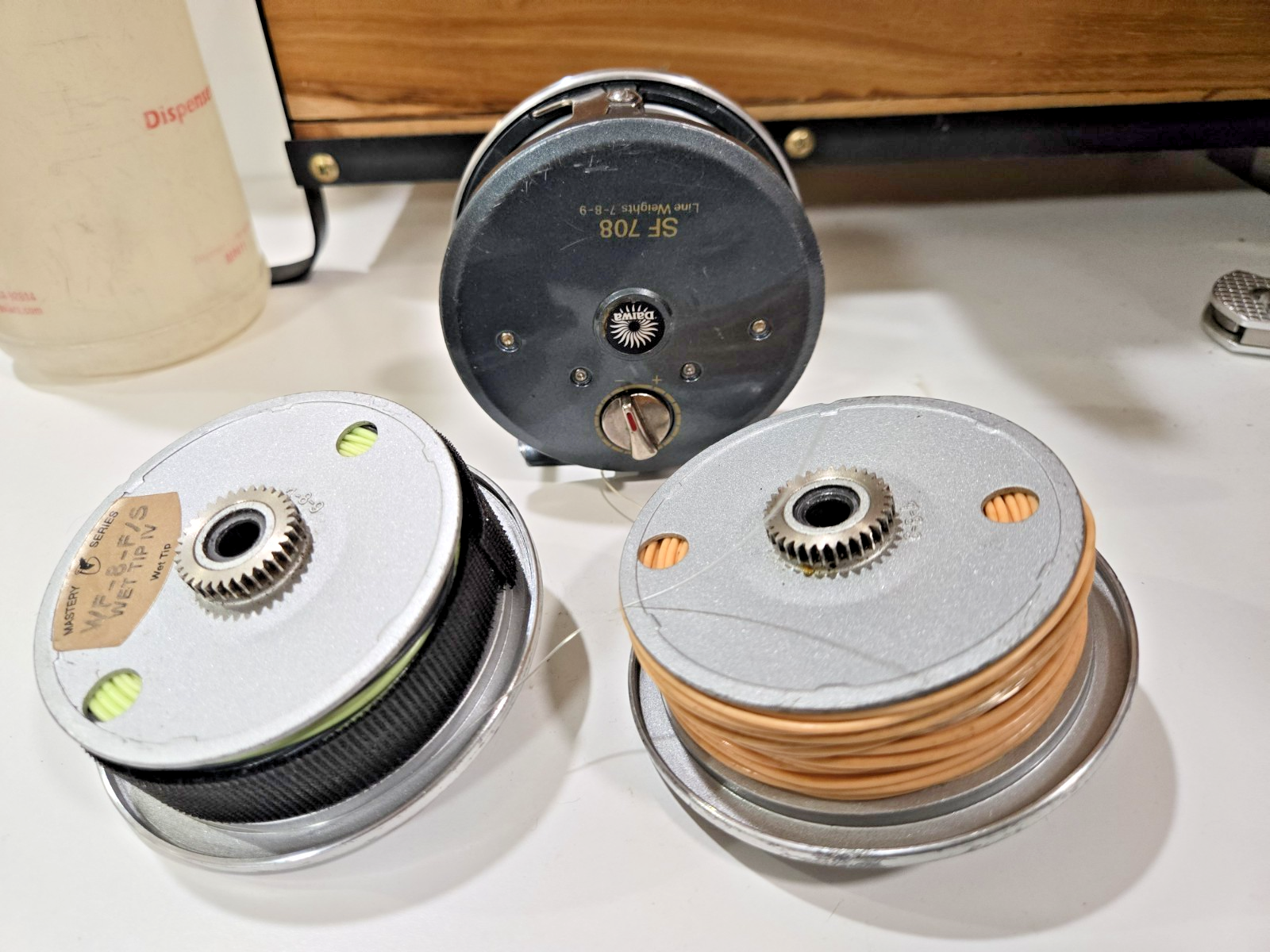 Daiwa SF708 Fly Reel #7, 8, Or 9 Line Weight Made In Korea with 2 extra ...