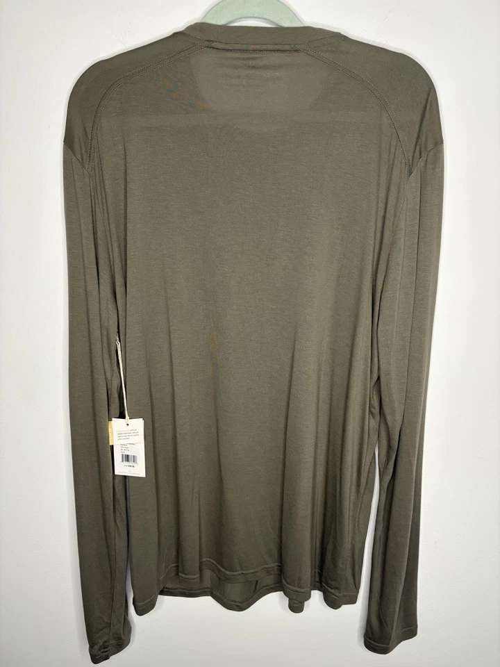 Free Fly Bamboo Lightweight Long Sleeve T Shirt XL Fatigue Green Soft Viscose - Image 3 of 4