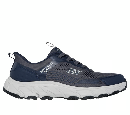 Skechers Schuhe Herren Slipper Slipper Komfort Freizeit Navy Trail Memory Foam 237800 - Bild 2 von 6