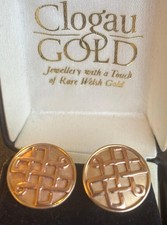  Clogau 9ct Gold Lady Guinevere Celtic Earrings In Original Box & Certificate.
