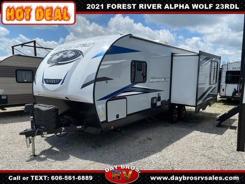 21 Forest River Alpha Wolf 23RD-L Travel Trailer Towable RV Camper Slide Sleep 4