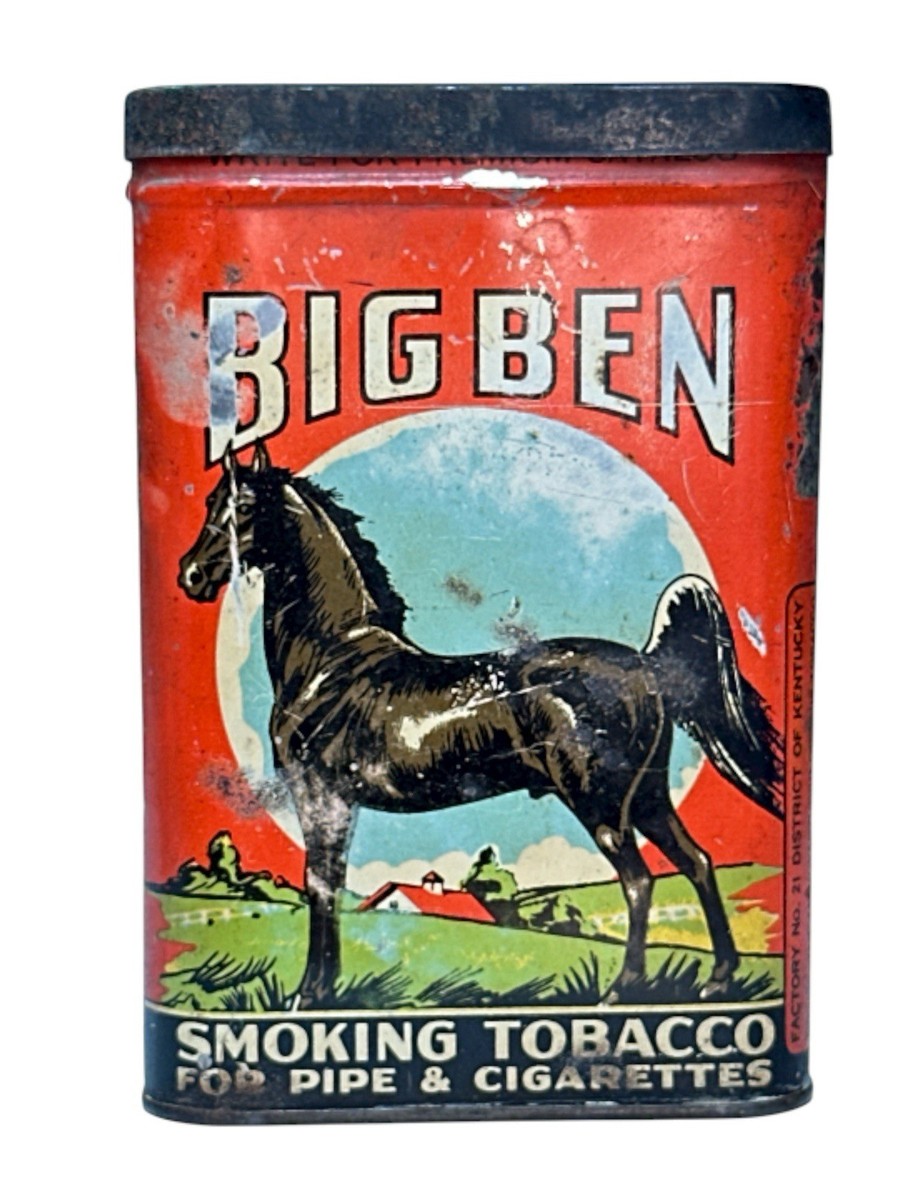 big ben tobacco can Vintage Big Ben Smoking Tin Brown&Williamson Tobacco Corp LouisvilleKy  USA*EMPTY