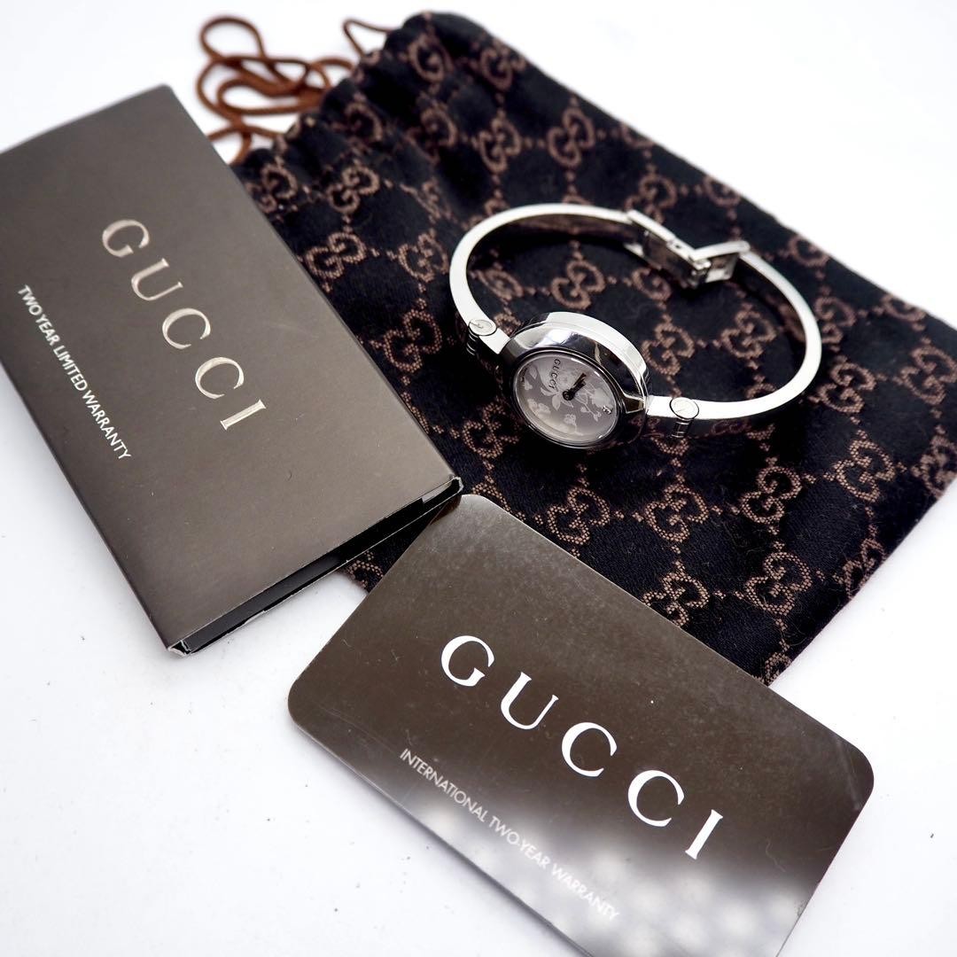 GUCCI Watch 105 Bangle 1P Diamond Ladies Floral Pattern GUCCI,17476 thumbnail 2