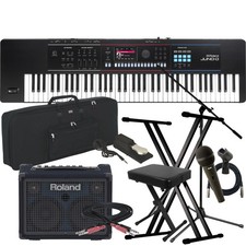 Roland Juno-D7 76-Key Synthesizer COMPLETE STAGE BUNDLE