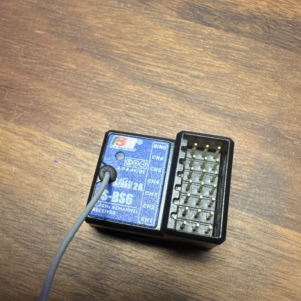 FlySky FS-BS6 Receiver 2.4GHz 6-Channel For RC Car Truck Buggy Losi Associated - Image 2 of 4