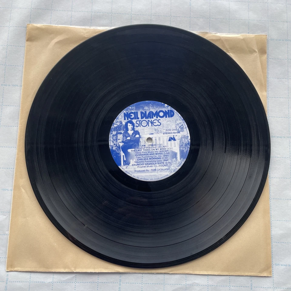 NEIL DIAMOND STONES VINYL LP Record**93106 UNI Original Pressing MCA 1971 USA - Image 4 of 4