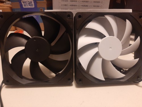 LOT PC FAN 120mm Gaming PC Computer Case Cooling Fans BLACK OR WHITE FAN BLADES