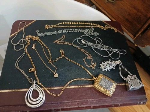 Vintage Costume Jewelry Lot -Estate Necklaces, Watches, Pendant, Ring & Bracelet