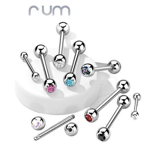 1 paar tepelringen titanium tepelsieraad goud zilver bars