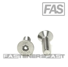 (20) M8 x 1.25 x 25 Stainless Steel Flat Head Socket Cap Screws DIN7991 M8-1.25