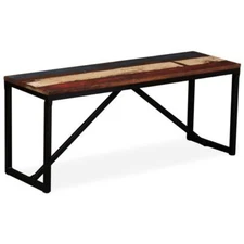 vidaXL Bench Solid Reclaimed Wood 43.3"x13.8"x17.7", 244901