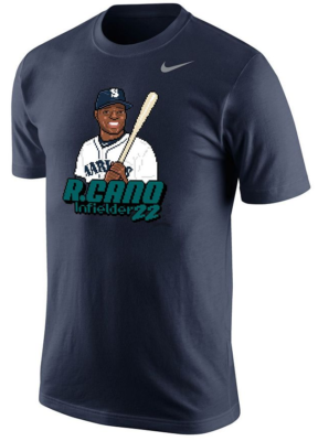 Robinson Cano #22 Seattle Mariners Youth T-Shirts Jersey Style MLB
