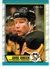 1989-90 O-Pee-Chee #256 Gord Dineen Pittsburgh Penguins Rookie