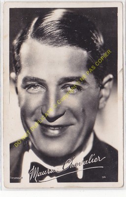 RPPC STAR CPSM MAURICE CHEVALIER Foto PARAMOUNT Edit E.P.C. 94