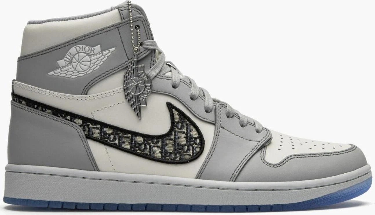 Jordan 1 x Dior High Gray for Sale | Authenticity Guaranteed | eBay
