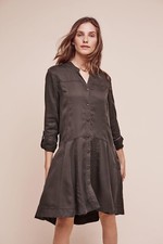Anthropologie Holding Horses Mariona Shirt Dress 0 Petite EUC