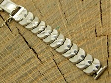 JB Champion NOS Vintage Unused Watch Band White Gold Filled Butterfly Clasp 8mm