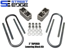Street Edge 2" Universal Extruded Aluminum Lowering Blocks w/2* Angle