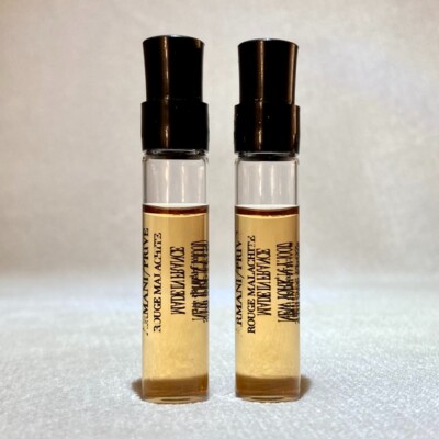 2x Armani Prive Rouge Malachite Eau de Parfum SPLASH Sample Vial .06oz 2ml NWOB