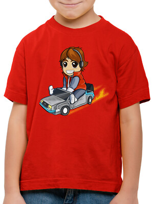 Marty McFly Kinder T-Shirt chibi zeitreise