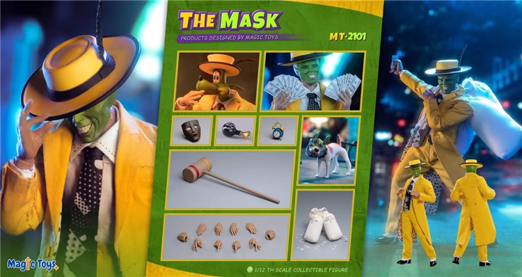 MAGIC TOYS MT2101 1/12 The Mask Jim Carrey Action Figure Male IN