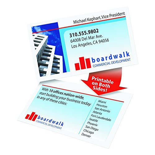 Avery 5877 White 2 Side Clean Edge 400 Business Cards 40 Sheets US for