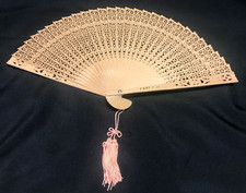 Vintage Handheld Folding Wooden Fan Sandalwood Fan Chinese Style Fan