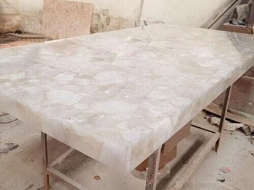 Modern dining table sale with quartz top