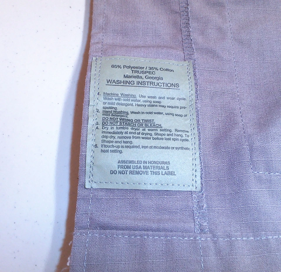 Tru-Spec Mil-Spec Gris Táctico BDU Chaqueta de Combate Abrigo Talla Pequeña Regular Foto 4 de 4