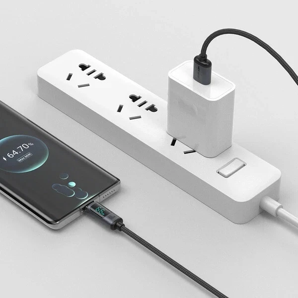 Joyroom Prism Series A16 USB-C/USB-A 66W Kabel mit LED-Anzeige 1.2m - Bild 3 von 4