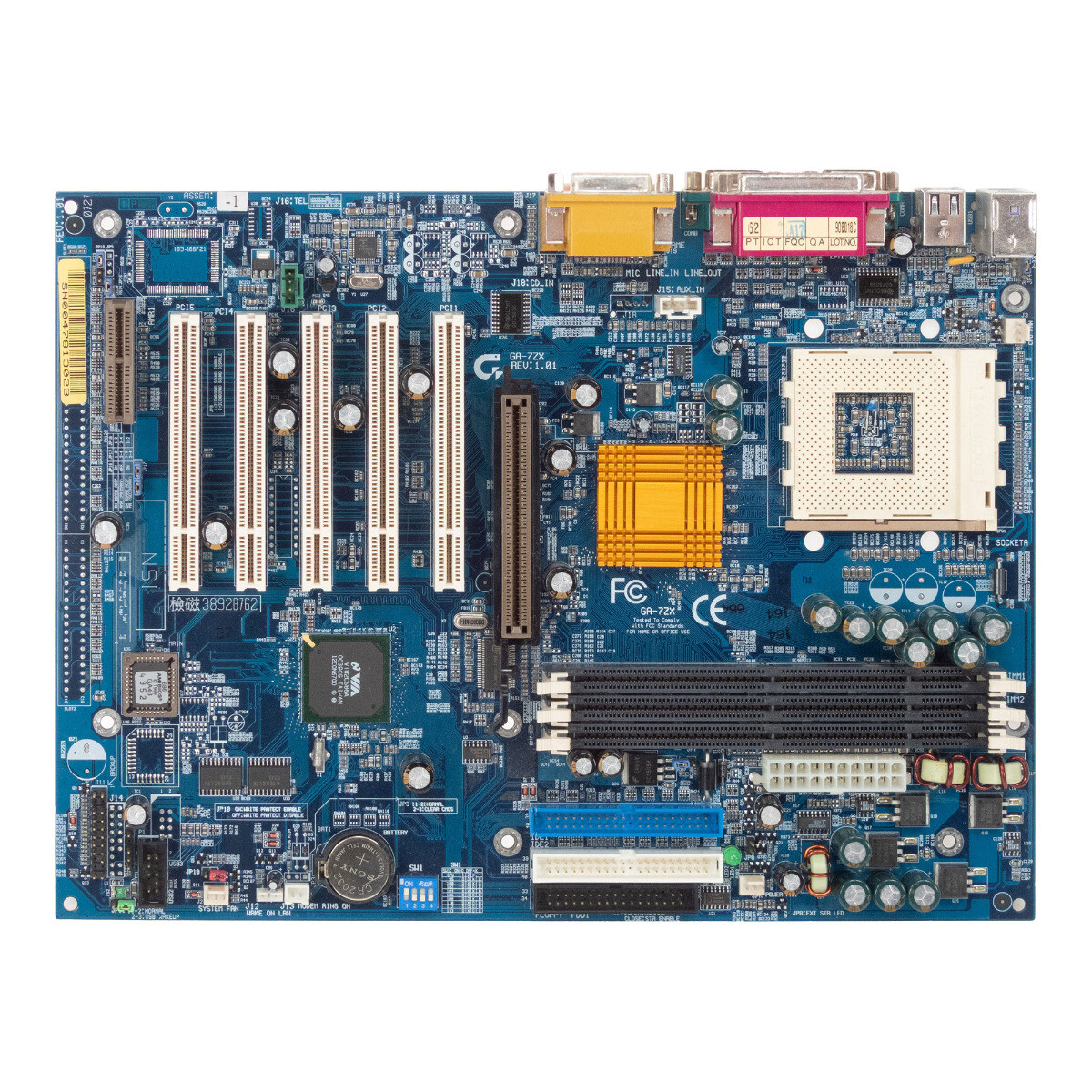 Mainboard ATX GIGABYTE GA-7ZX SOCKET 462 (A) AGP SDRAM PCI AMR | eBay