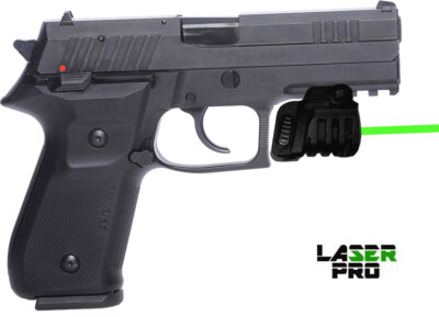 Green Rechargeable Laser Sight for Arex Pistols with Rails: Alpha, Delta, Zero 1