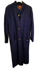 Geiger Austria Boiled Wool Coat Womens 42 Royal Blue Us 14/16/18 Xtall - Roomy!!
