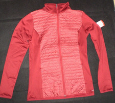 BCG Women's Red ZIP UP JACKET w/ thumbholes, Size S, NWT 