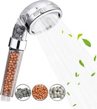 Shower Head of 3-Layer Filtration Pressure Shower Head Spray with 3 Modes Saving