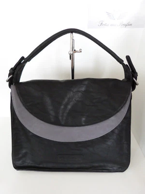 #☼ Frühjahr 2018 ☼ Fritzi aus Preußen Shopper Schultertasche AIDA SADDLE BLACK
