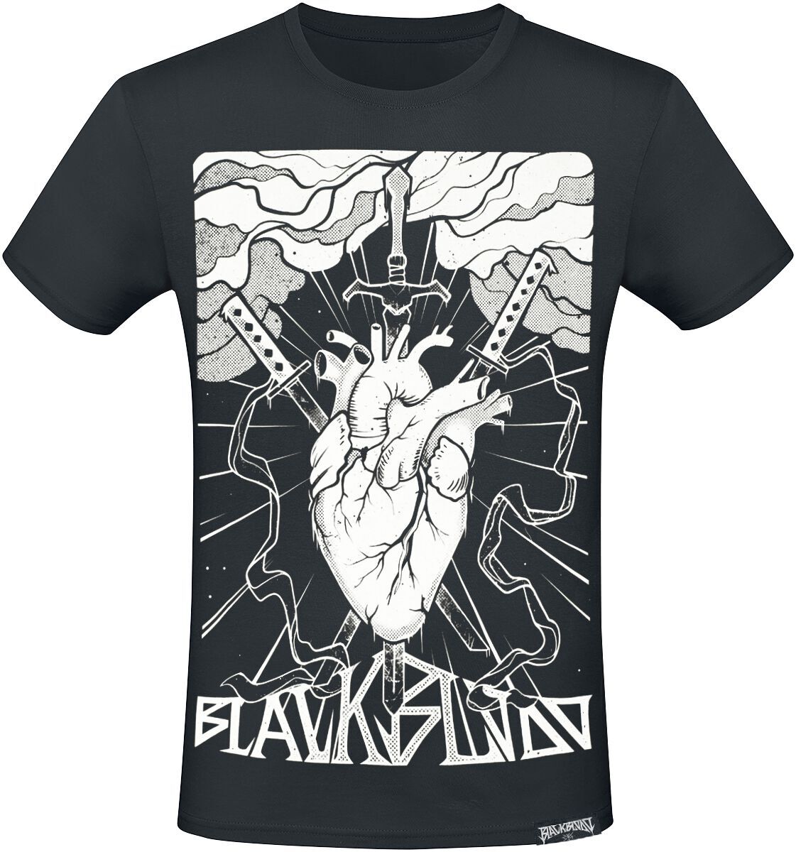 Футболка Gothicana от EMP Herren schwarzes от Dark Art mit anatomischem Herz und