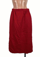Vtg 70s Pendleton Red Wool Straight Pencil Skirt Size 10 Waist 27 Lined NEW NWT