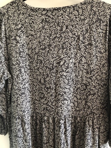 Joules Midaxi Tiered Dress Green Leaf Floral Pattern 3/4 Sleeve Uk 18 - Picture 8 of 14
