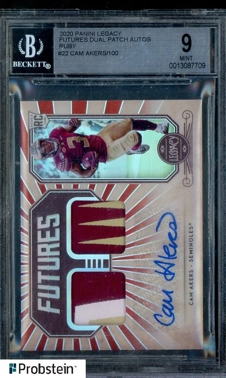Cam Akers Panini Legacy Futures Dual Patch Autographs #FDCA Diamond