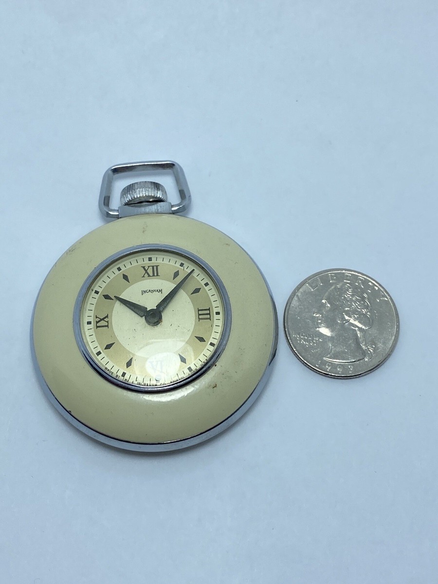 Vintage 1940's-1950's Original Beige Ingraham Watch 