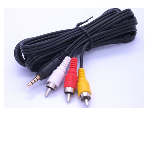 Audio / Video AV 3.5mm to 3 RCA Composite Cable for Canon Camcorders
