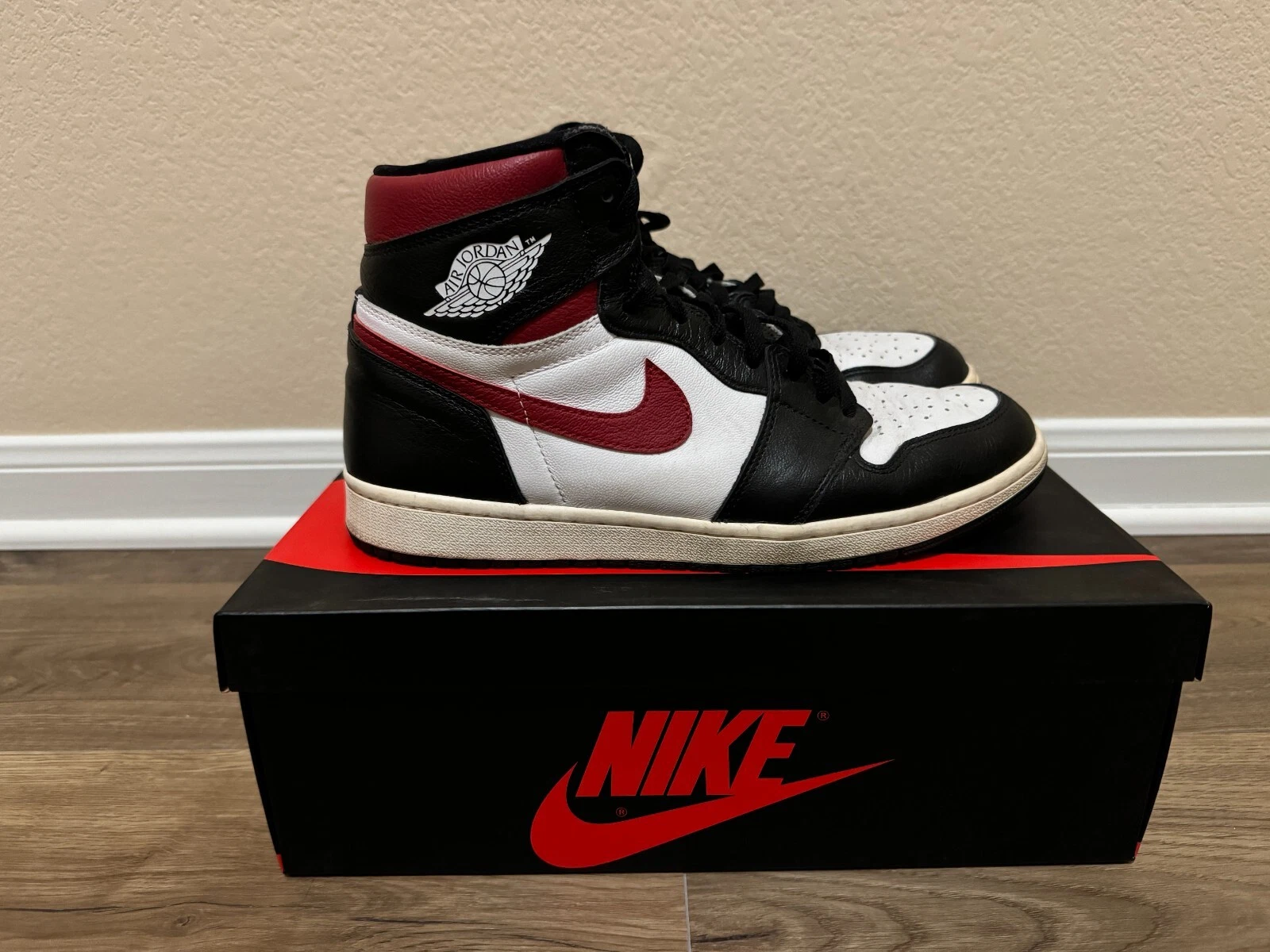 Nike Jordan 1 Retro High OG Gym Red taglia 11 2019 nero bianco