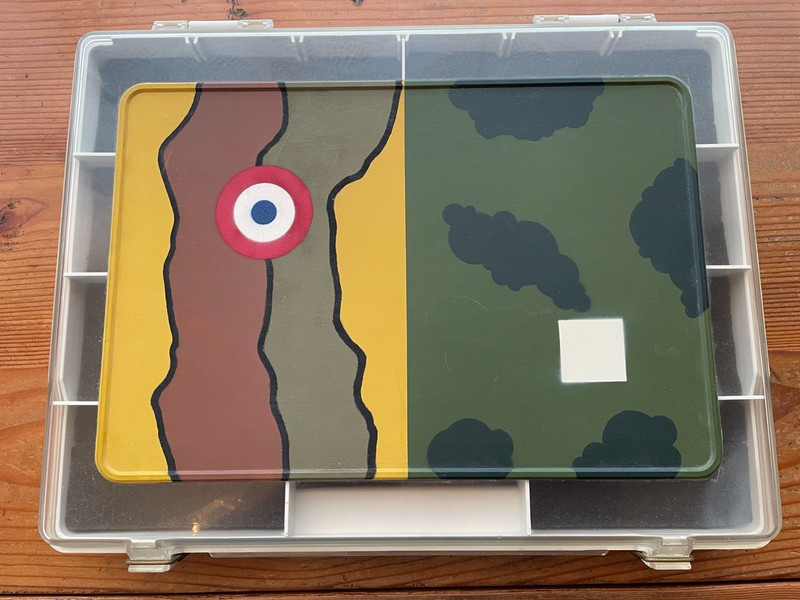 Wargaming Foam-lined Hard Case for Miniatures ~ Plano Molding Co.--French Emblem