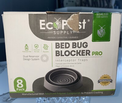 EcoPest Supply Bed Bug Blocker Pro  Interceptor Traps 8 Pack Child & Pet Safe