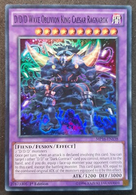 D/D/D CAESAR RAGNAROK KÖNIG DER WELLEN DES VERGESSENS Englisch (EXC) MP16-EN138 YUGIOH