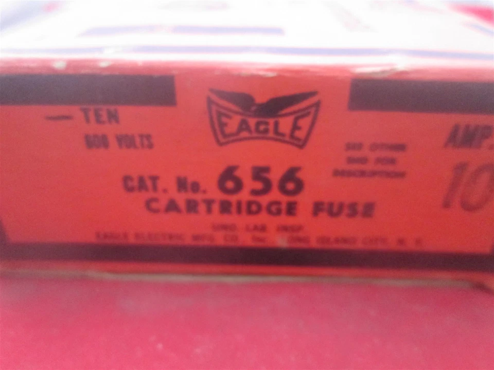 Eagle Cartucho Fusible 656 10 amperios Nuevo Foto 2 de 3