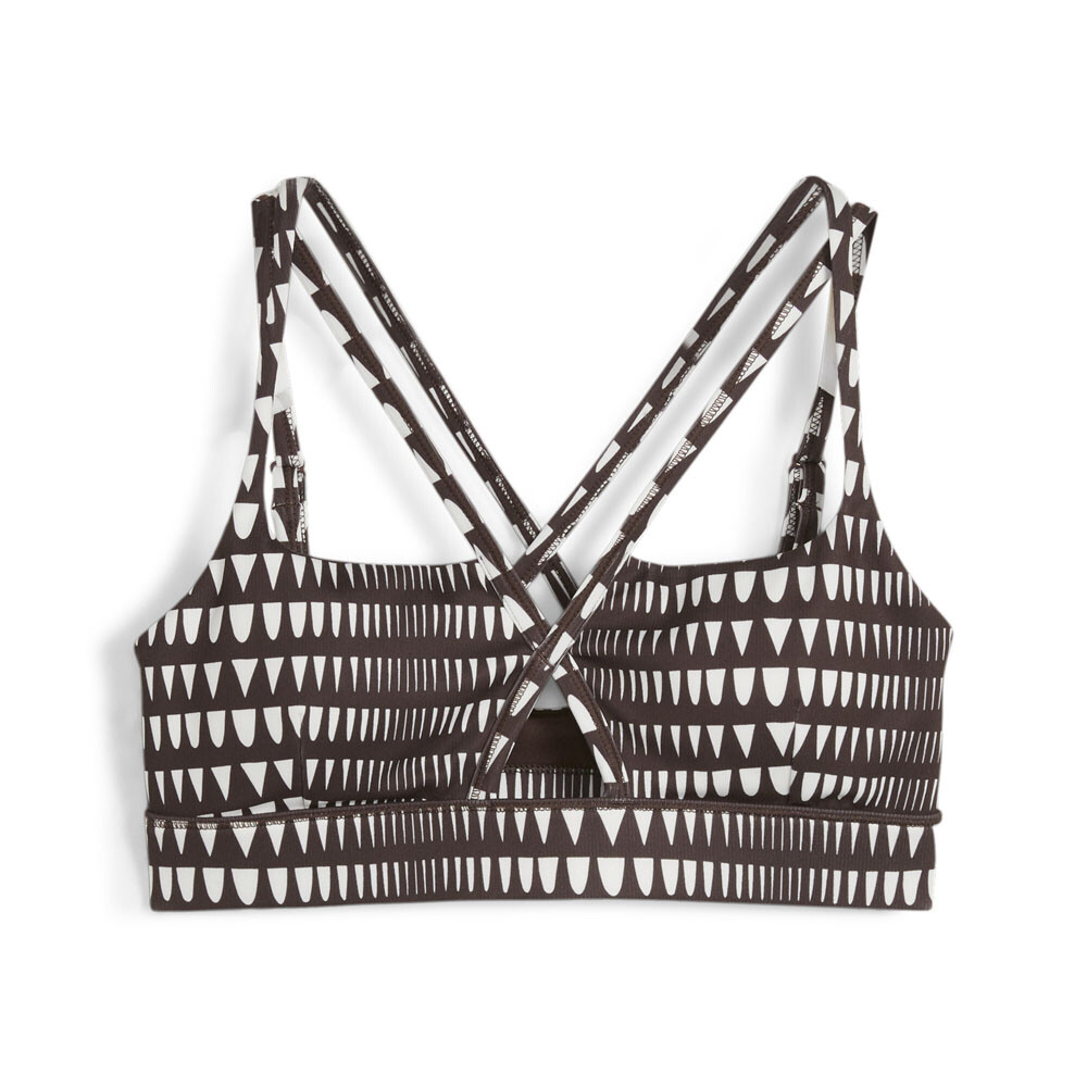 Спортивный бюстгальтер Puma Lemlem Low Impact Женский коричневый повседневный 52501182