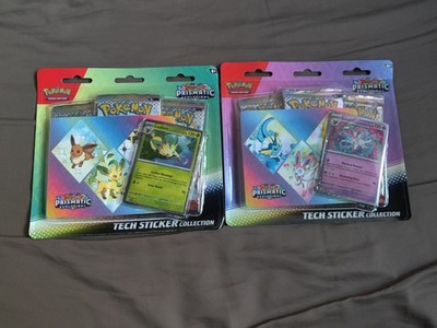 Prismatic Evolutions Tech Sticker  Collection Leafeon & Sylveon