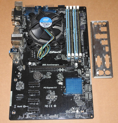ASRock B85 Anniversary Mainboard Bundle 16GB RAM Intel Core i5-4690